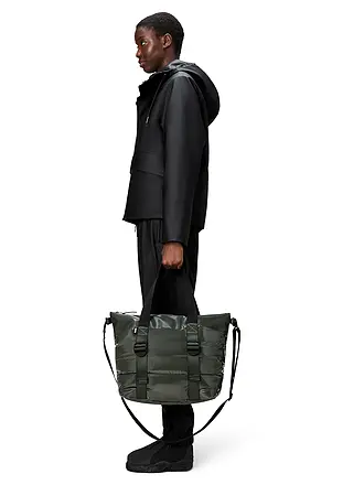RAINS | Sac - Sac à main PUFFER MIX TOTE BAG MINI W3 | olive